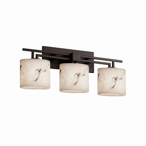 Justice Designs - FAL-8703-30-DBRZ - Three Light Bath Bar - LumenAria - Dark Bronze