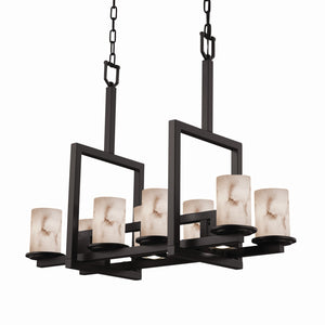 Justice Designs - FAL-8718-10-MBLK-LED8-5600 - LED Chandelier - LumenAria - Matte Black