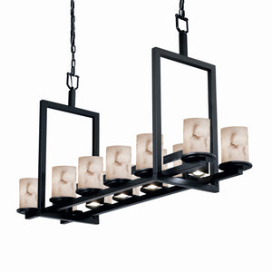 Justice Designs - FAL-8720-10-MBLK - 17 Light Chandelier - LumenAria - Matte Black