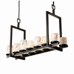 Justice Designs - FAL-8769-10-DBRZ-LED14-9800 - LED Chandelier - LumenAria - Dark Bronze