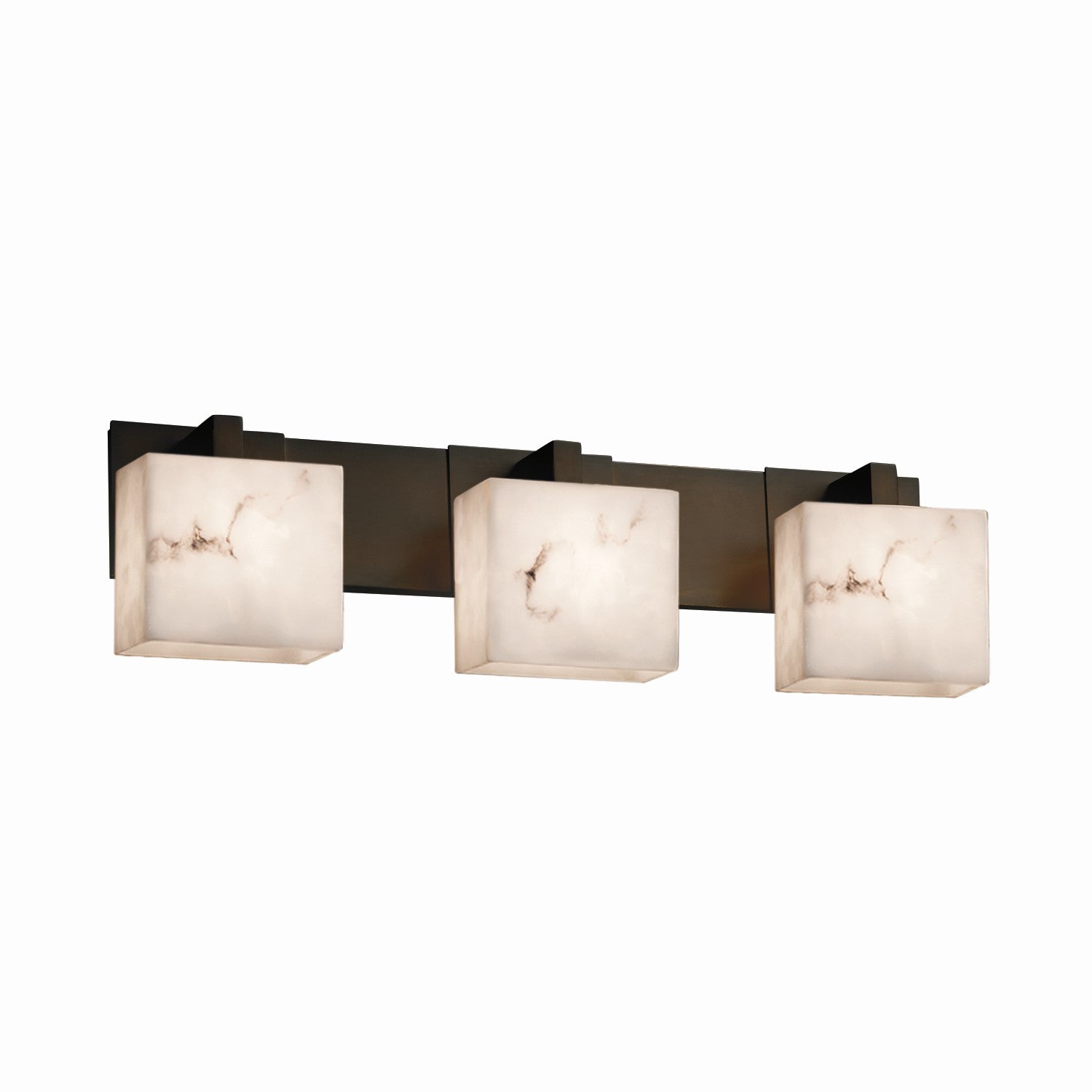 Justice Designs - FAL-8923-55-DBRZ - Three Light Bath Bar - LumenAria - Dark Bronze