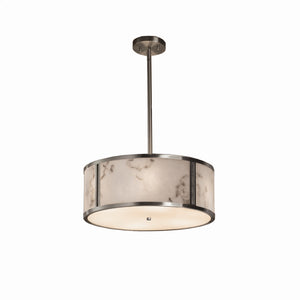 Justice Designs - FAL-9541-NCKL - Three Light Pendant - LumenAria - Brushed Nickel