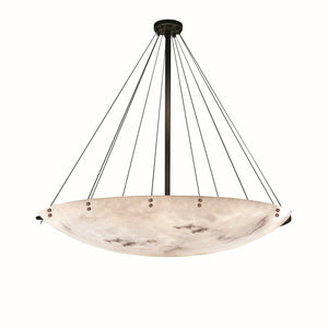 Justice Designs - FAL-9668-35-DBRZ-F1 - 16 Light Pendant - LumenAria - Dark Bronze