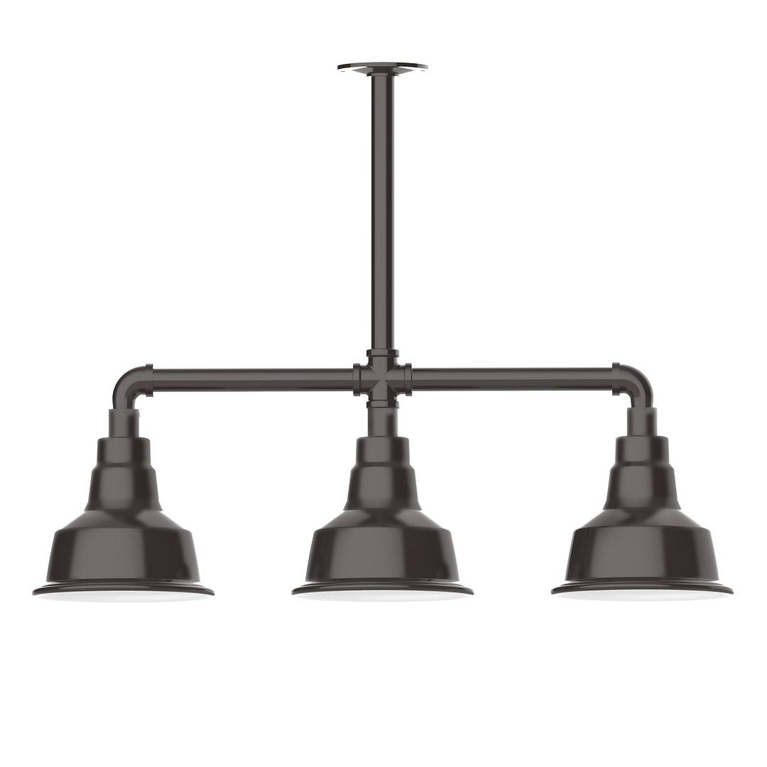 Montclair Light Works - MSK180-51-G05 - Three Light Pendant - Warehouse - Architectural Bronze