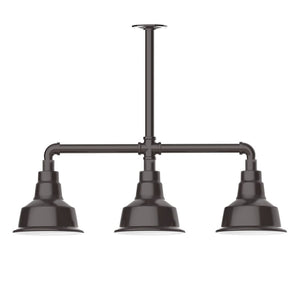 Montclair Light Works - MSK180-51-G06 - Three Light Pendant - Warehouse - Architectural Bronze