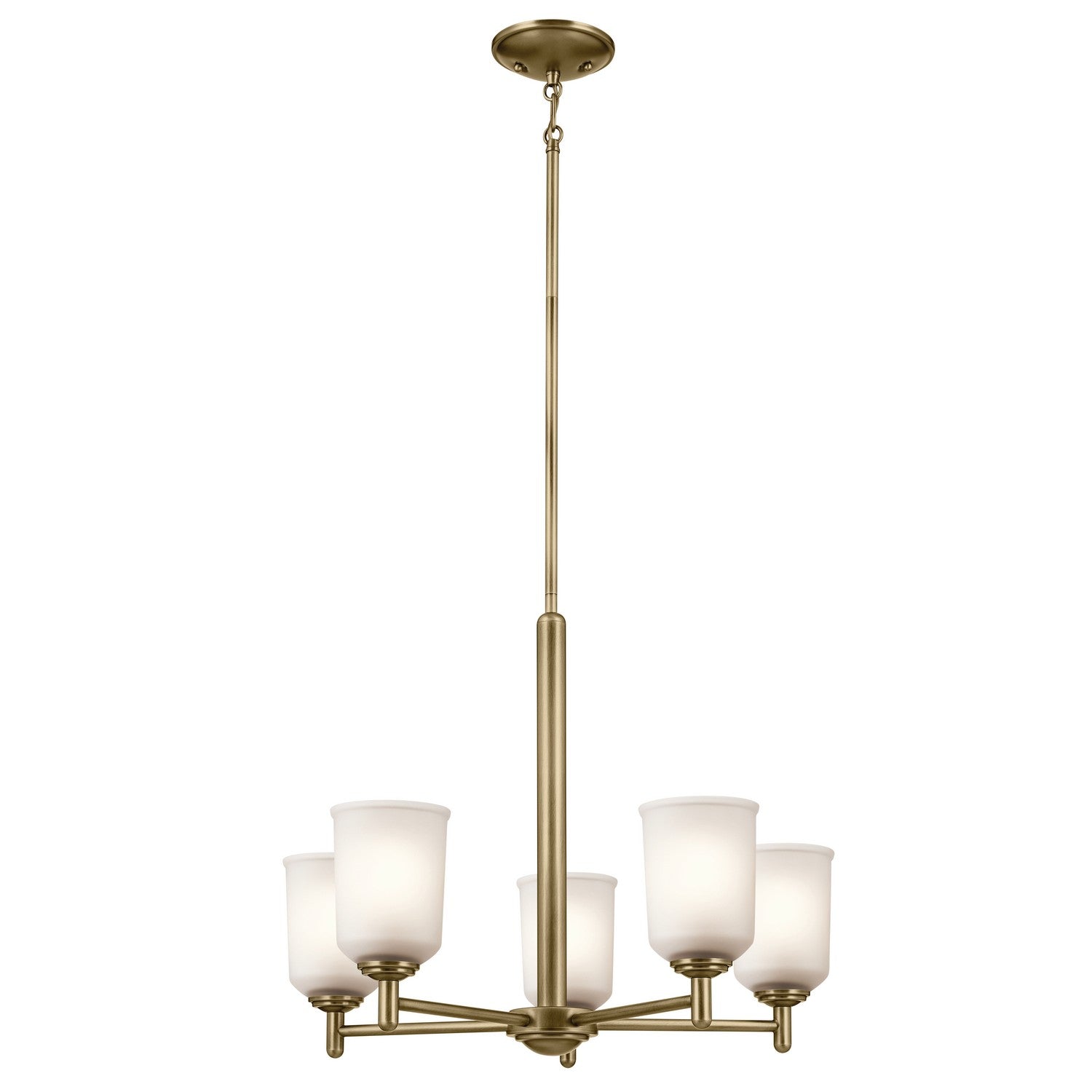 Kichler - 43671NBR - Five Light Chandelier - Shailene - Natural Brass