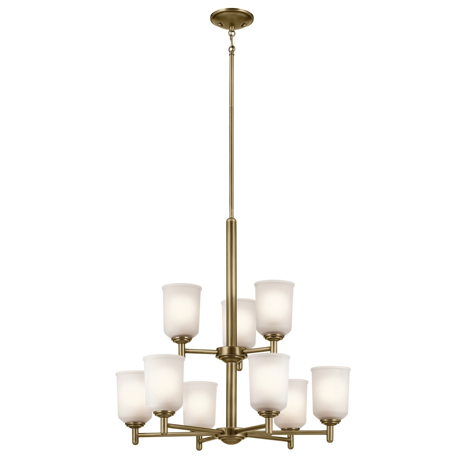 Kichler - 43672NBR - Nine Light Chandelier - Shailene - Natural Brass