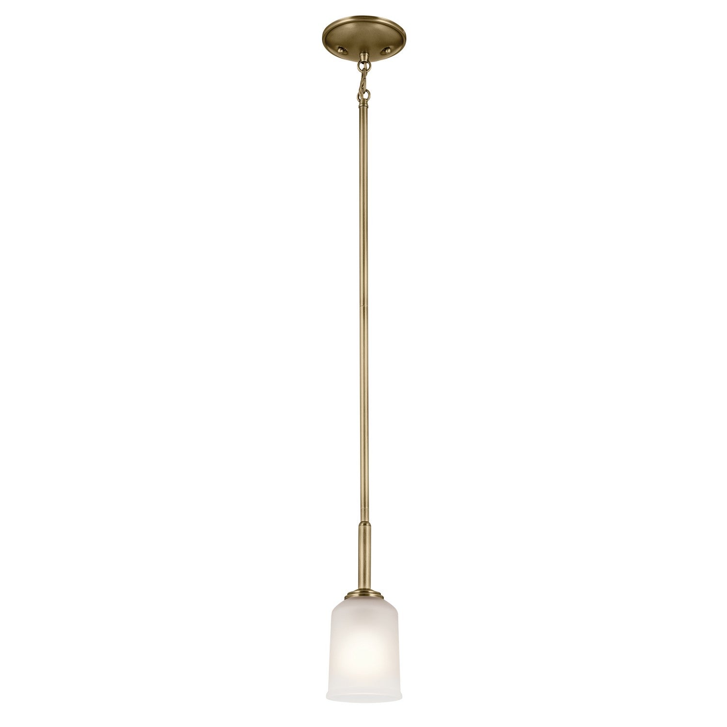 Kichler - 43674NBR - One Light Mini Pendant - Shailene - Natural Brass