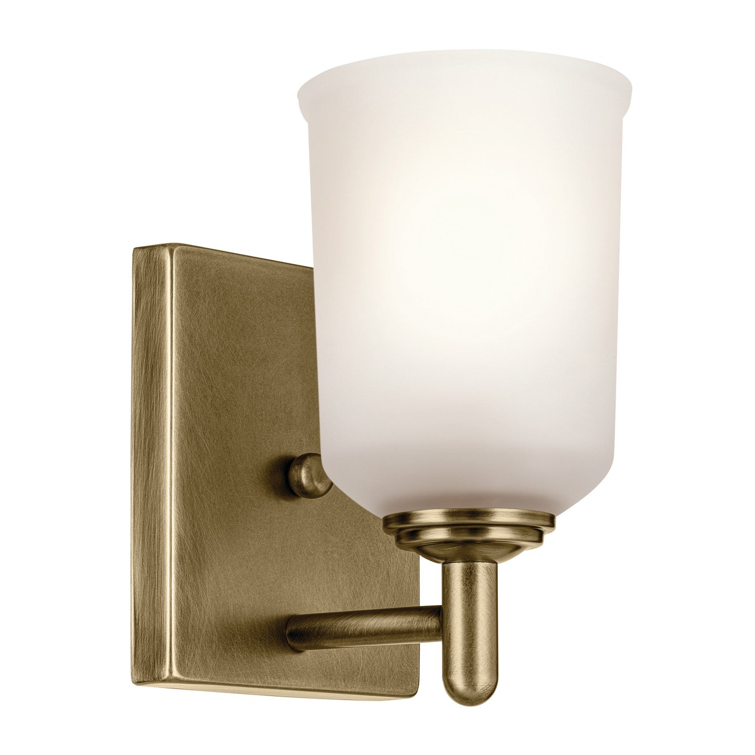 Kichler - 45572NBR - One Light Wall Sconce - Shailene - Natural Brass