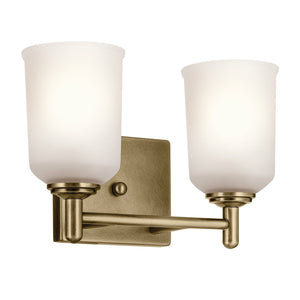 Kichler - 45573NBR - Two Light Bath - Shailene - Natural Brass