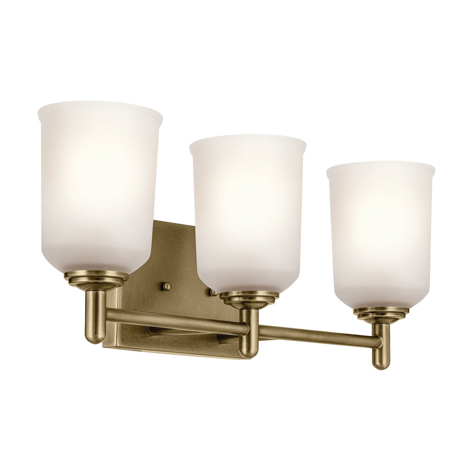 Kichler - 45574NBR - Three Light Bath - Shailene - Natural Brass