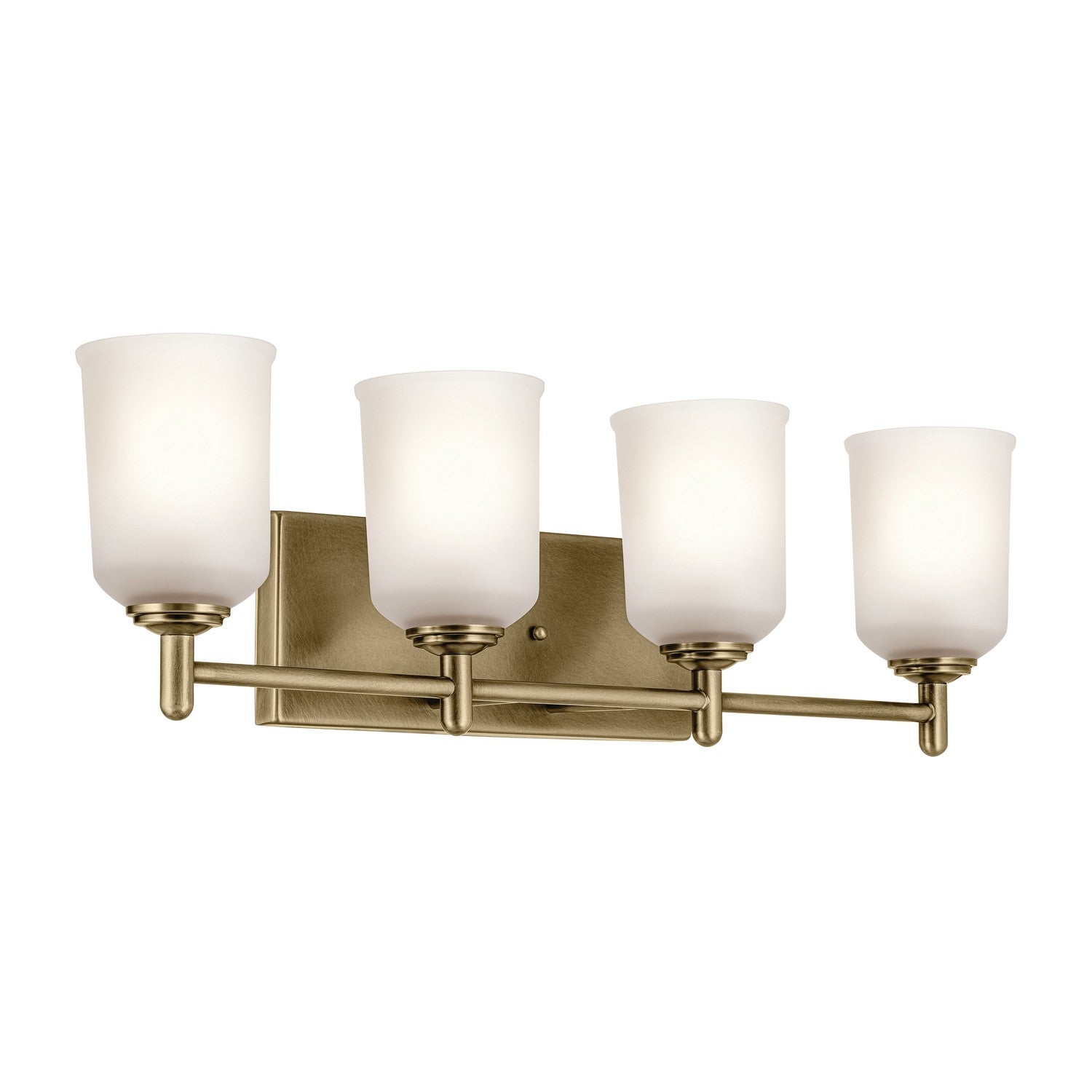 Kichler - 45575NBR - Four Light Bath - Shailene - Natural Brass