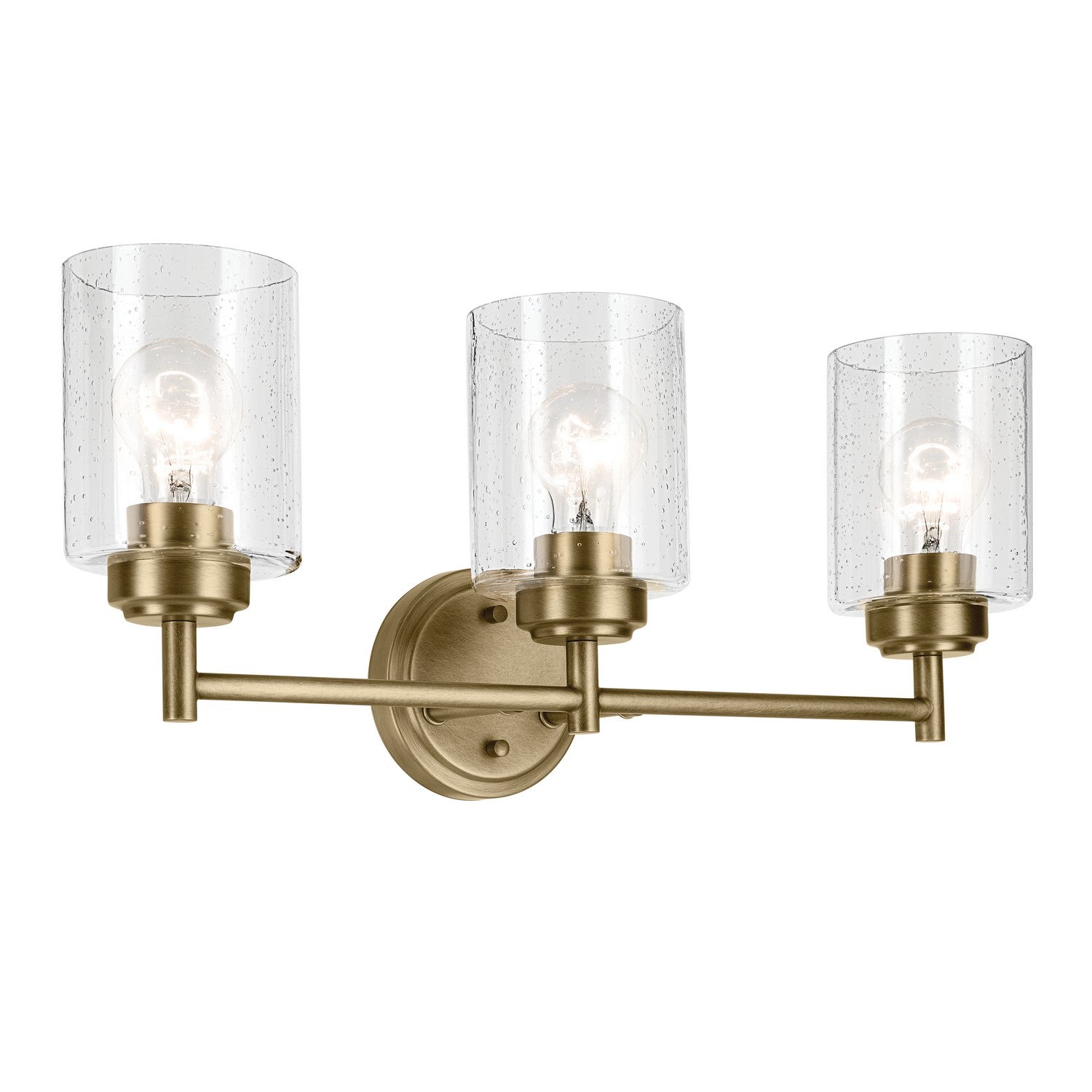 Kichler - 45886NBR - Three Light Bath - Winslow - Natural Brass