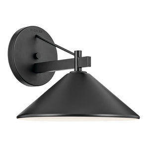 Kichler - 49061BK - One Light Outdoor Wall Mount - Ripley - Black