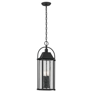 Kichler - 49718BKT - Four Light Outdoor Pendant - Harbor Row - Textured Black