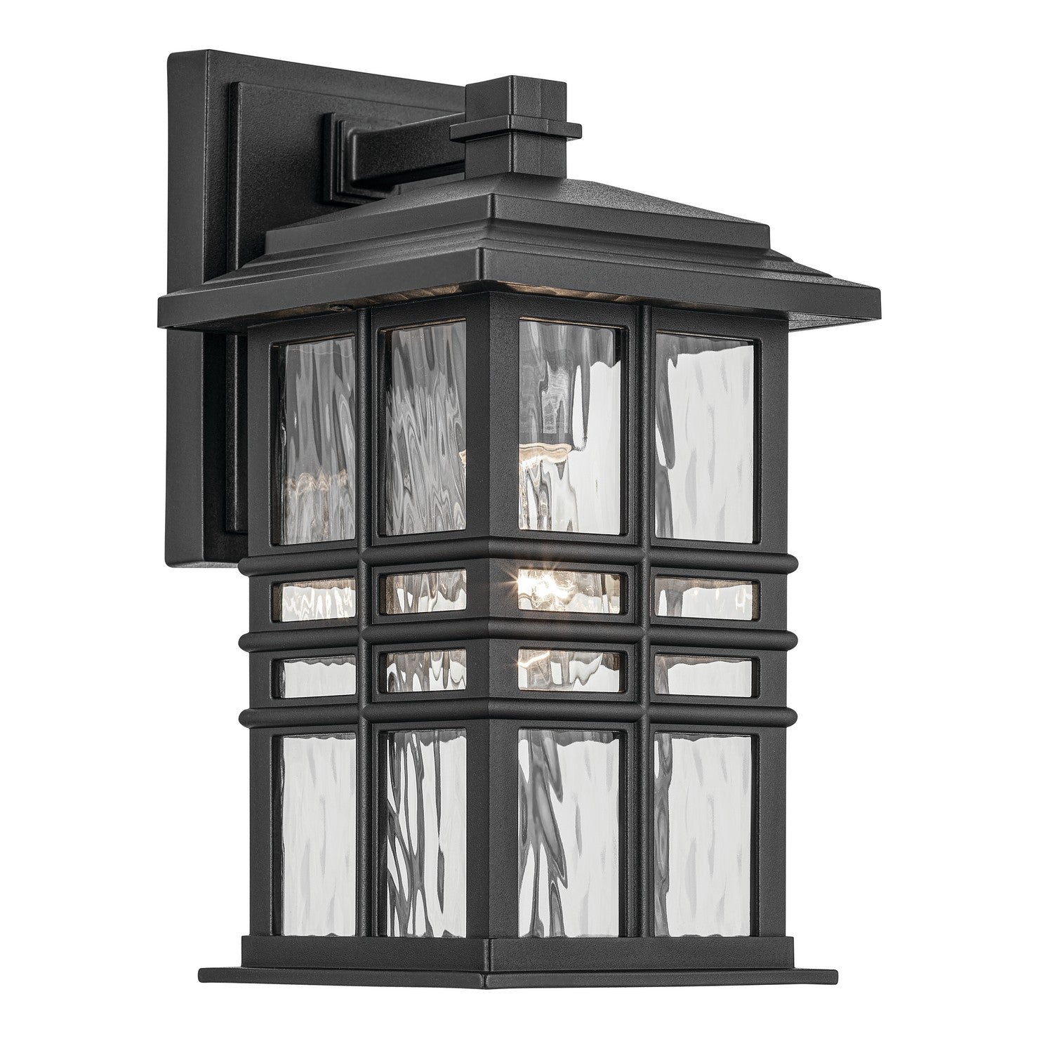 Kichler - 49829BKT - One Light Outdoor Wall Mount - Beacon Square - Textured Black