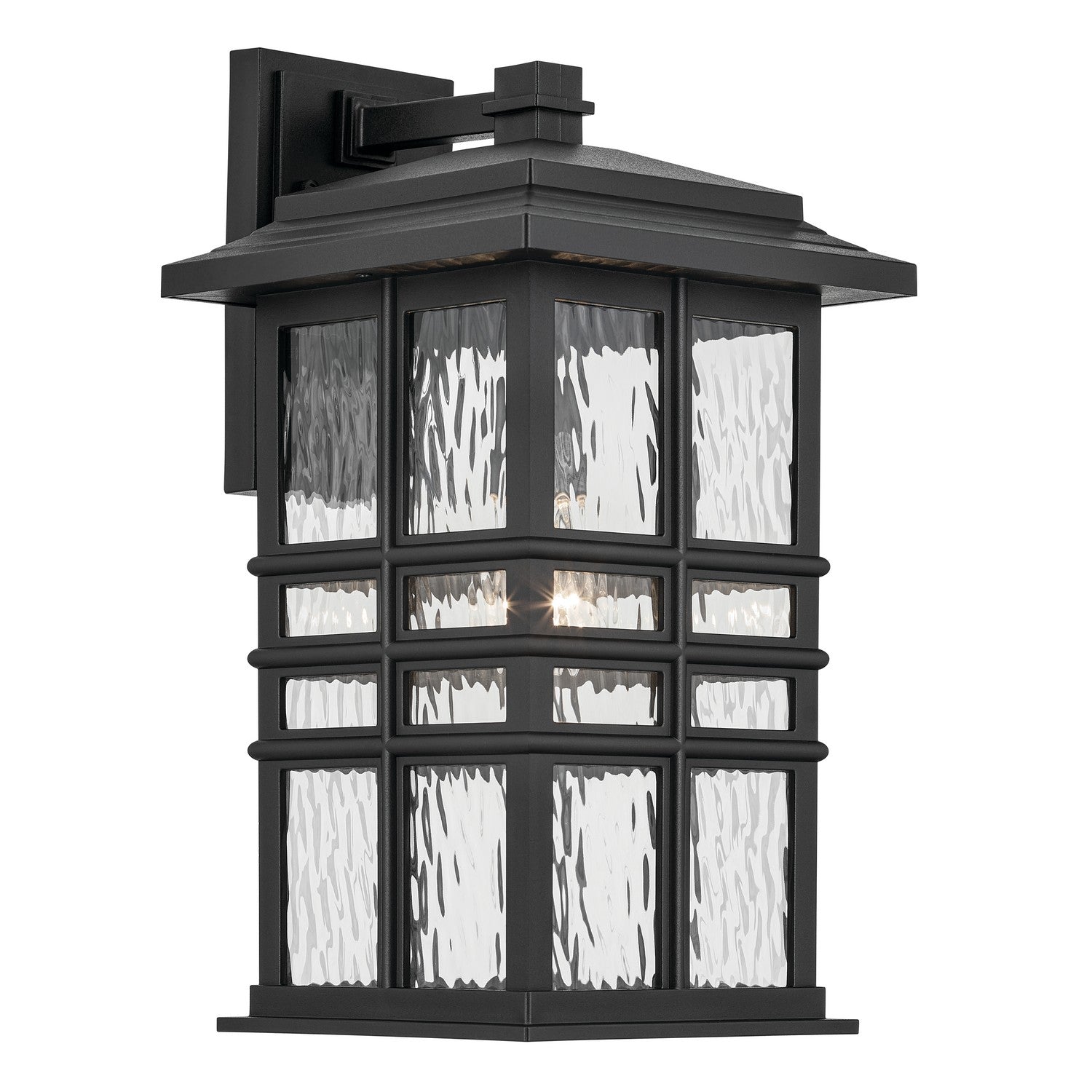 Kichler - 49831BKT - One Light Outdoor Wall Mount - Beacon Square - Textured Black