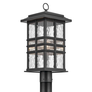 Kichler - 49832BKT - One Light Outdoor Post Mount - Beacon Square - Textured Black