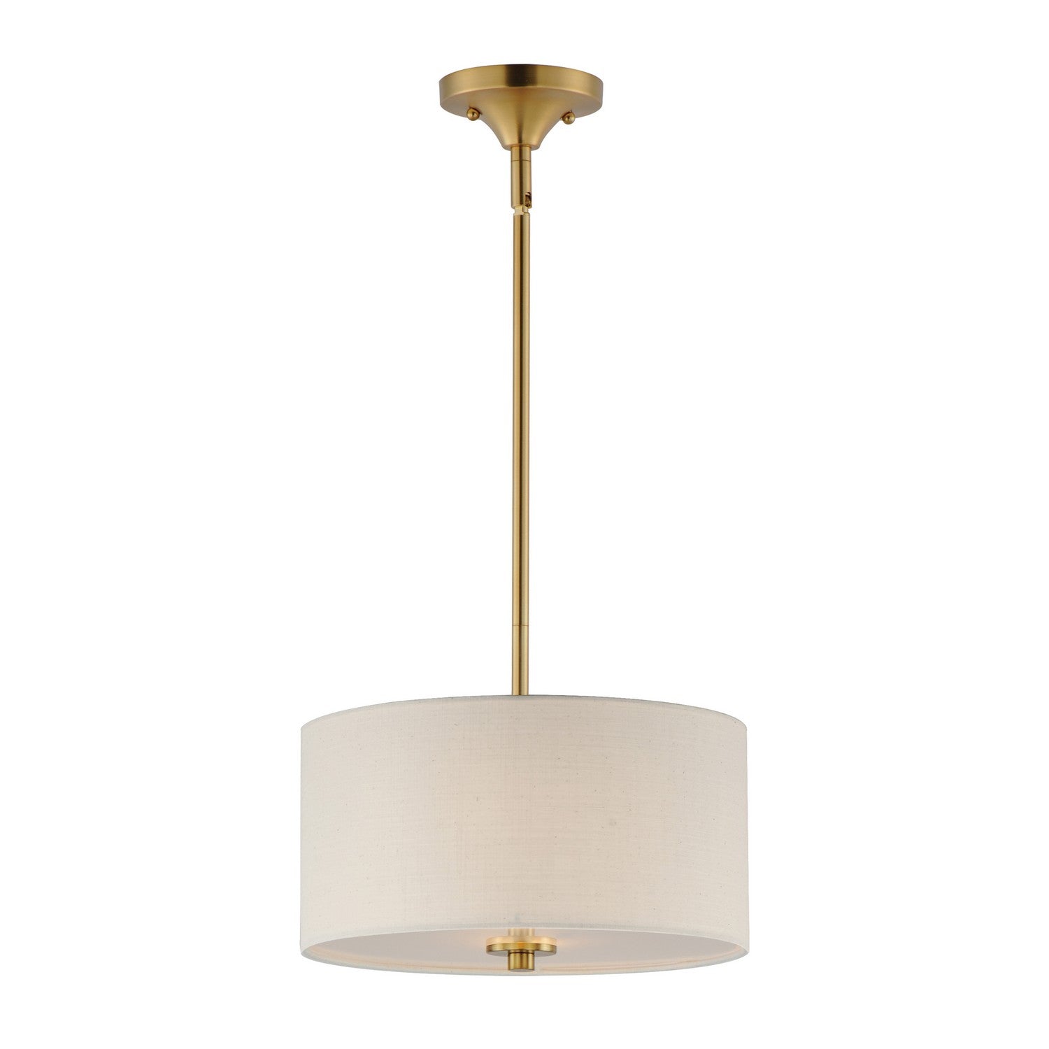 Maxim - 10011OMNAB - Two Light Pendant / Semi-Flush Mount - Bongo - Natural Aged Brass