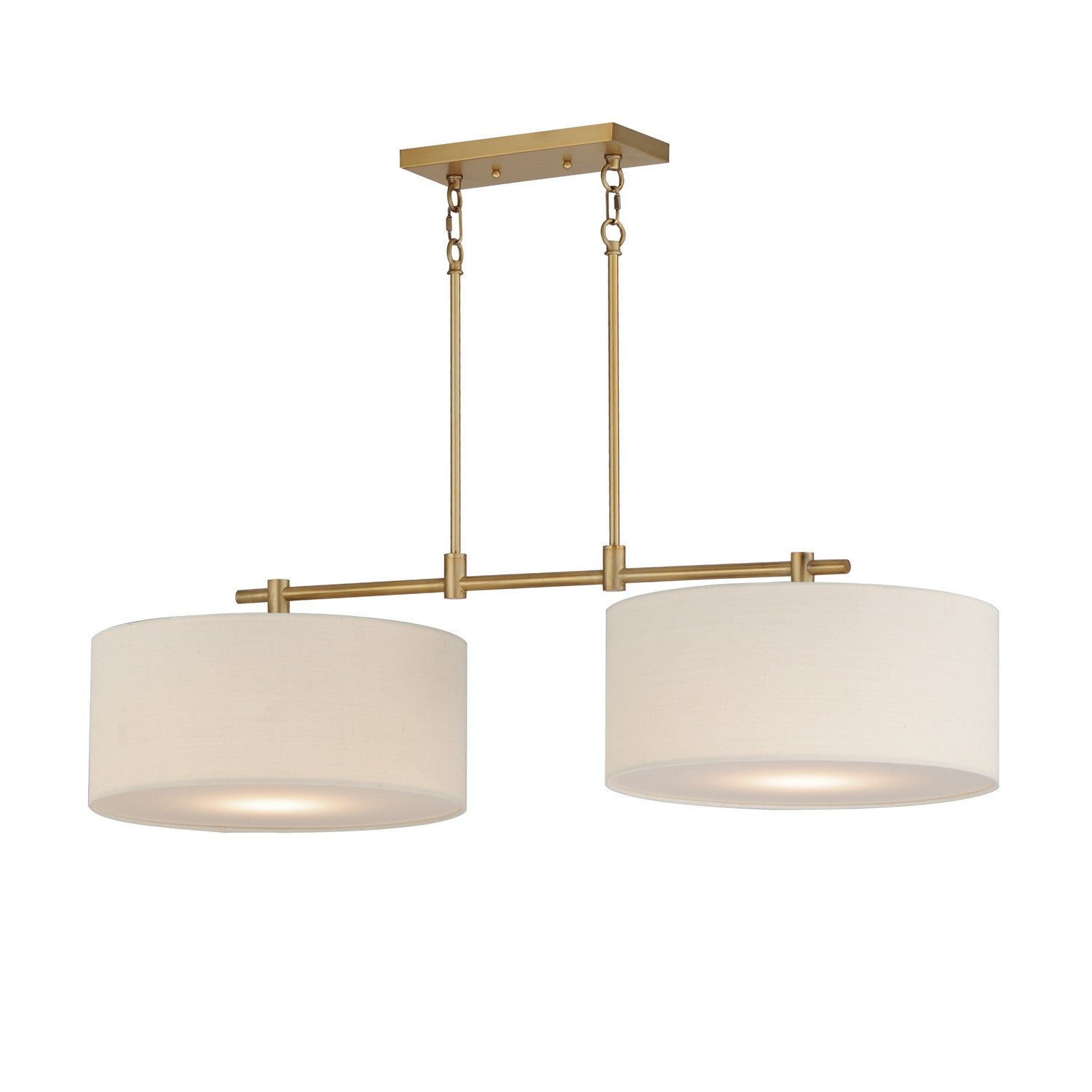 Maxim - 10016OMNAB - Two Light Pendant - Bongo - Natural Aged Brass