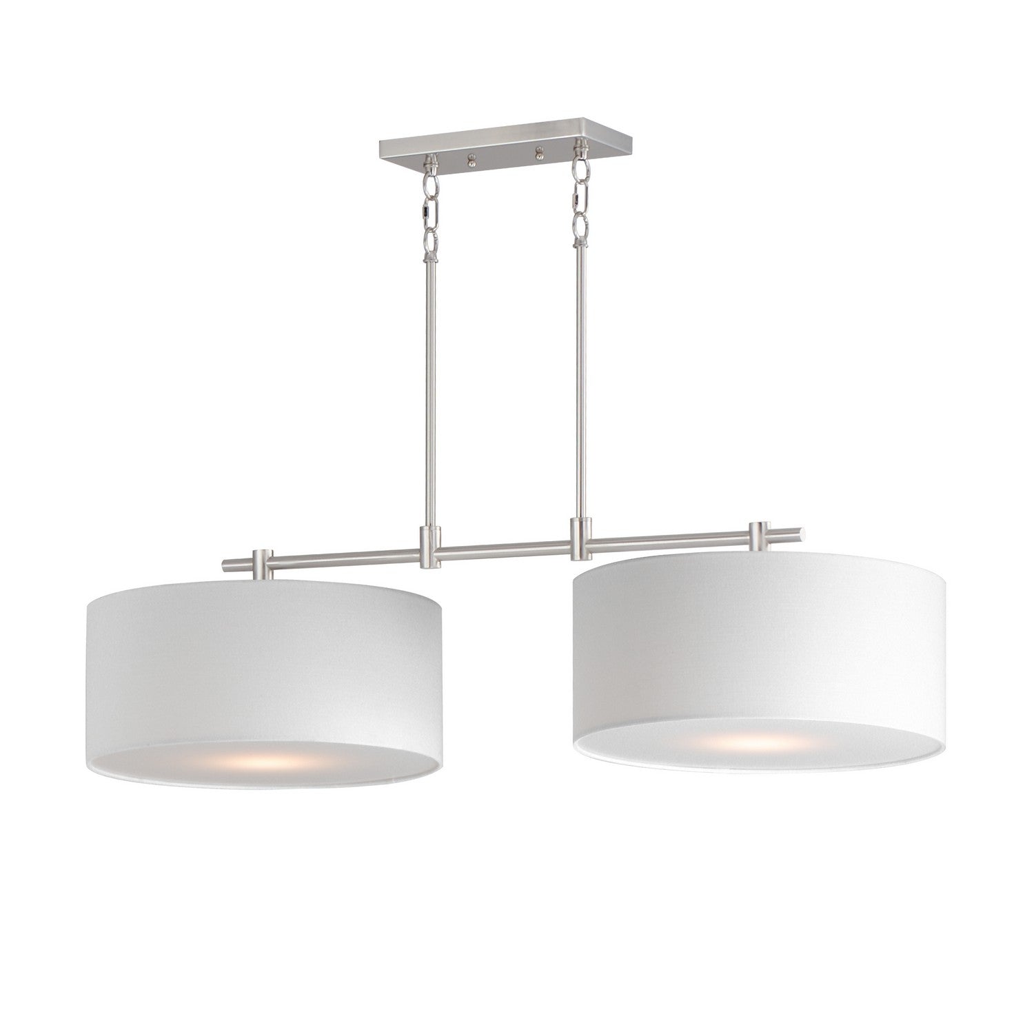 Maxim - 10016WLSN - Two Light Pendant - Bongo - Satin Nickel