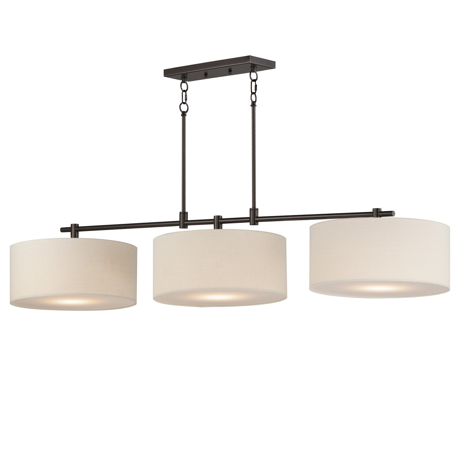 Maxim - 10017OMOI - Three Light Pendant - Bongo - Oil Rubbed Bronze