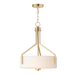 Maxim - 21287SWSBR - Three Light Pendant - Dart - Satin Brass