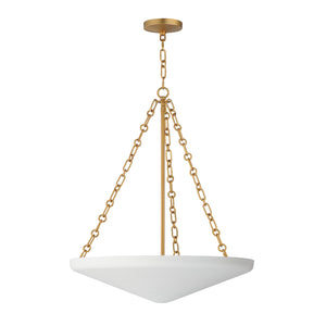 Maxim - 22456WTNAB - Six Light Pendant - Artemis - Natural Aged Brass