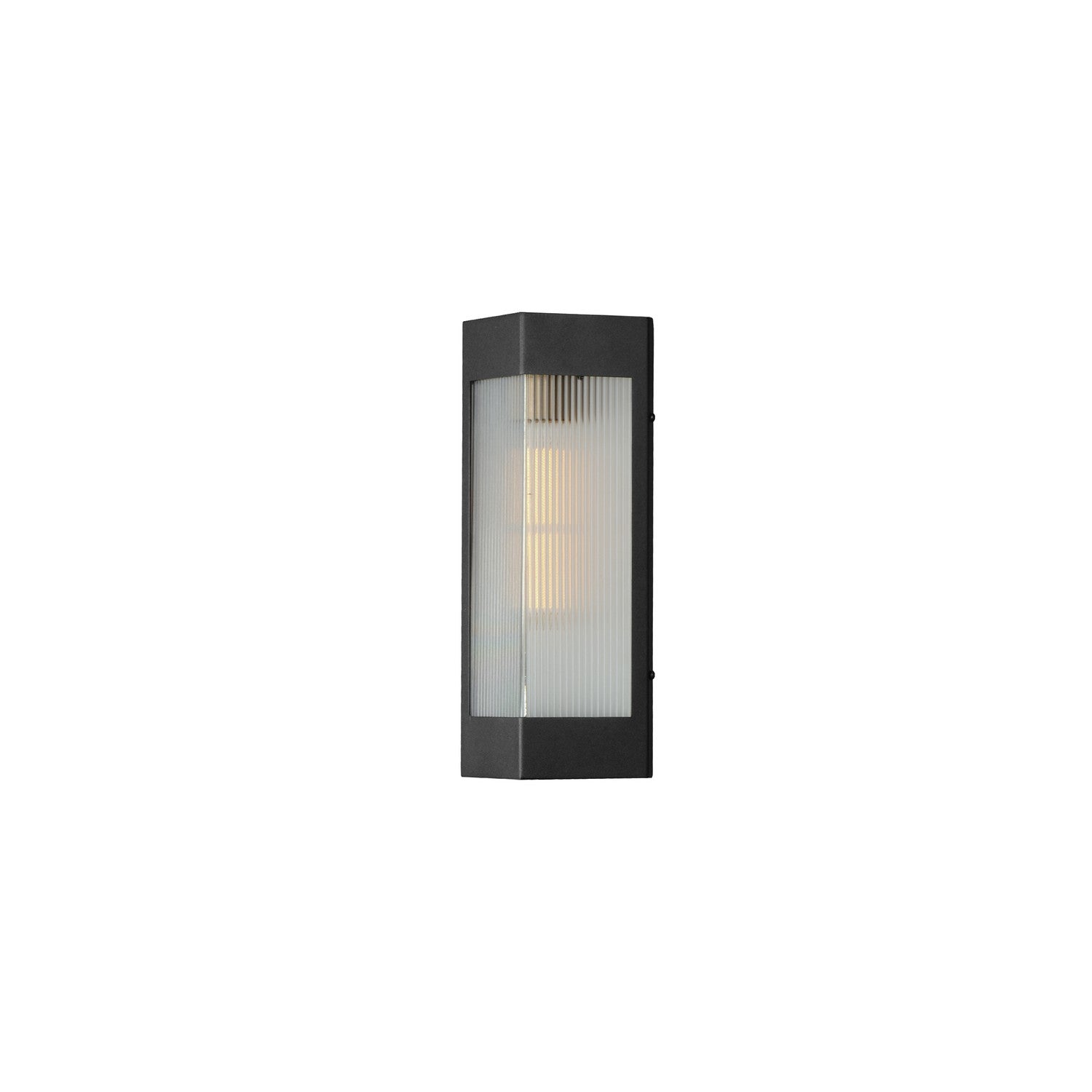 Maxim - 30761CRBKAB - One Light Outdoor Wall Sconce - Triform - Black / Antique Brass