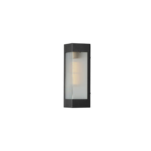 Maxim - 30761CRBKAB - One Light Outdoor Wall Sconce - Triform - Black / Antique Brass