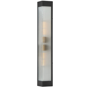 Maxim - 30763CRBKAB - Two Light Outdoor Wall Sconce - Triform - Black / Antique Brass