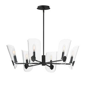 Maxim - 32356CLBK - Six Light Chandelier - Armory - Black