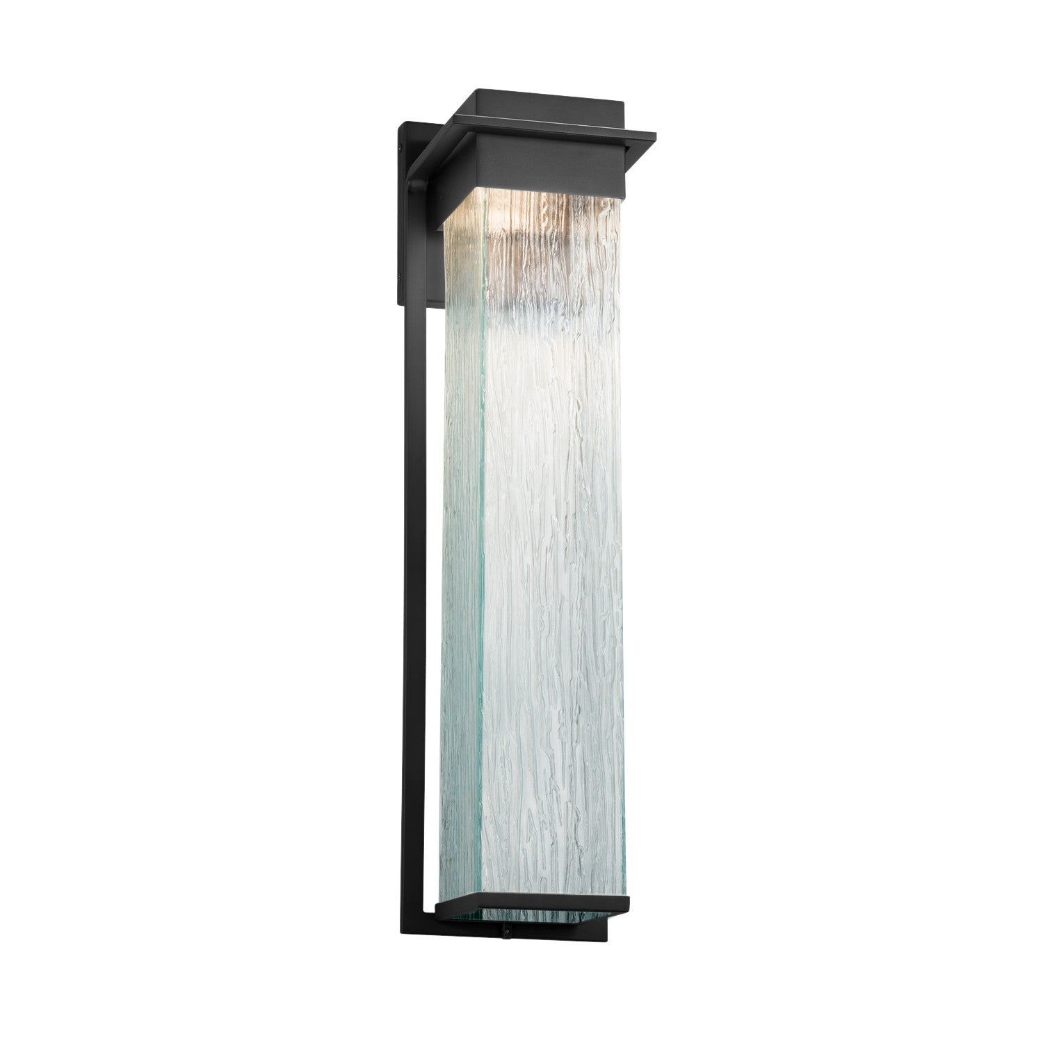 Justice Designs - FSN-7545W-RAIN-MBLK - LED Outdoor Wall Sconce - Fusion - Matte Black