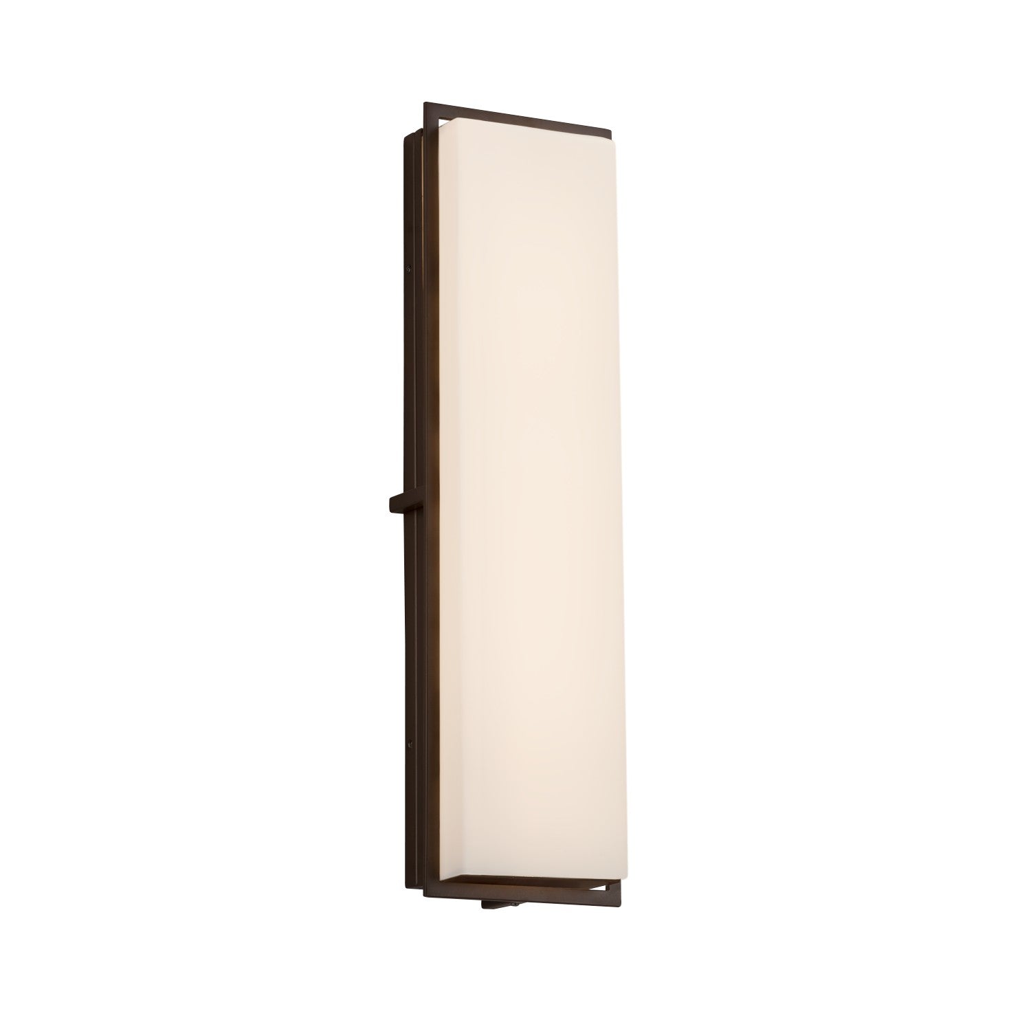 Justice Designs - FSN-7565W-OPAL-DBRZ - LED Outdoor Wall Sconce - Fusion - Dark Bronze