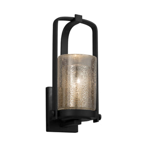 Justice Designs - FSN-7581W-10-MROR-MBLK-LED1-700 - LED Outdoor Wall Sconce - Fusion - Matte Black