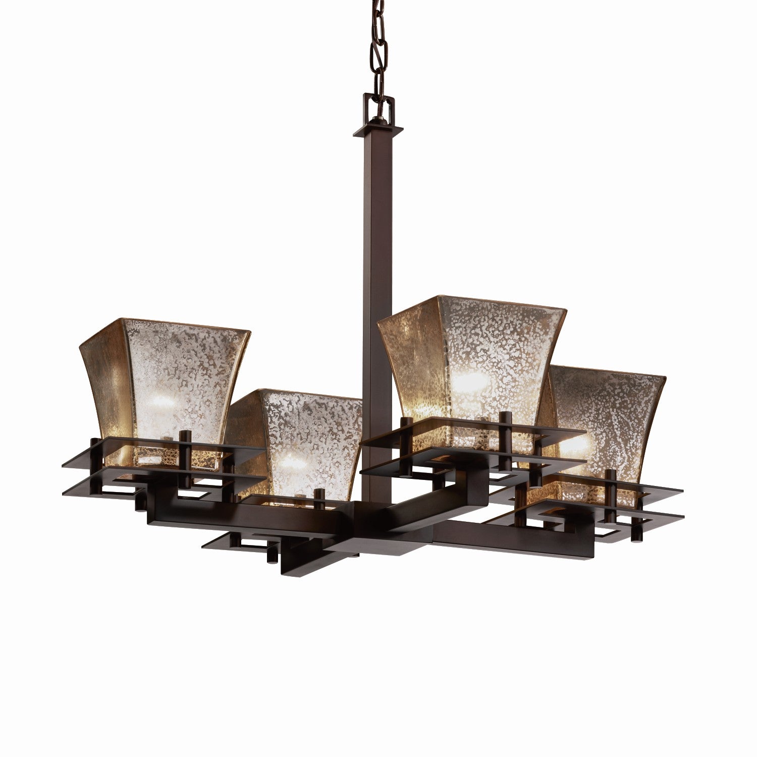 Justice Designs - FSN-8100-40-MROR-DBRZ-LED4-2800 - LED Chandelier - Fusion - Dark Bronze