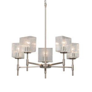 Justice Designs - FSN-8410-55-SEED-NCKL-LED5-3500 - LED Chandelier - Fusion - Brushed Nickel