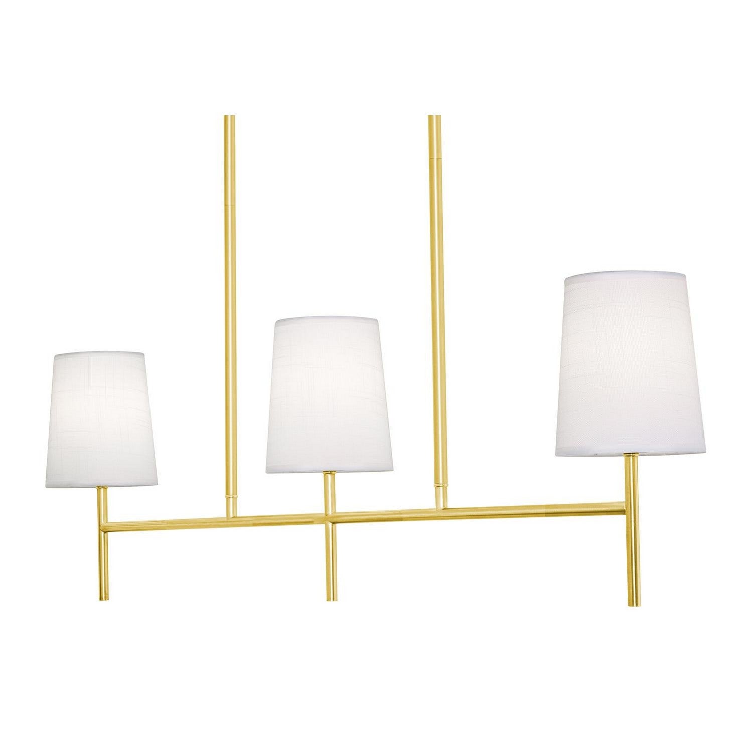 AFX Lighting - ROSP3605CBSB - Three Light Linear Pendant - Rose - Satin Brass