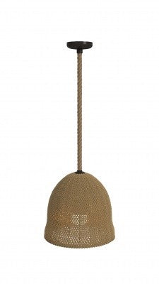 Avenue Lighting - HF1006-RP - One Light Pendant - Malibu - natural Hemp Rope
