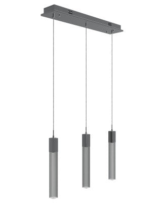 Avenue Lighting - HF1900-3-GL-CH-SNW - Three Light Pendant - The Original Glacier Snow Avenue - Polished Chrome