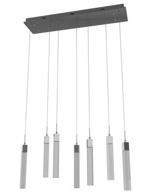 Avenue Lighting - HF1900-7-GL-CH-C - Seven Light Pendant - The Original Glacier Avenue - Polished Chrome