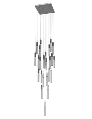 Avenue Lighting - HF1904-25-GL-CH-SNW - 25 Light Pendant - The Original Glacier Snow Avenue - Chrome