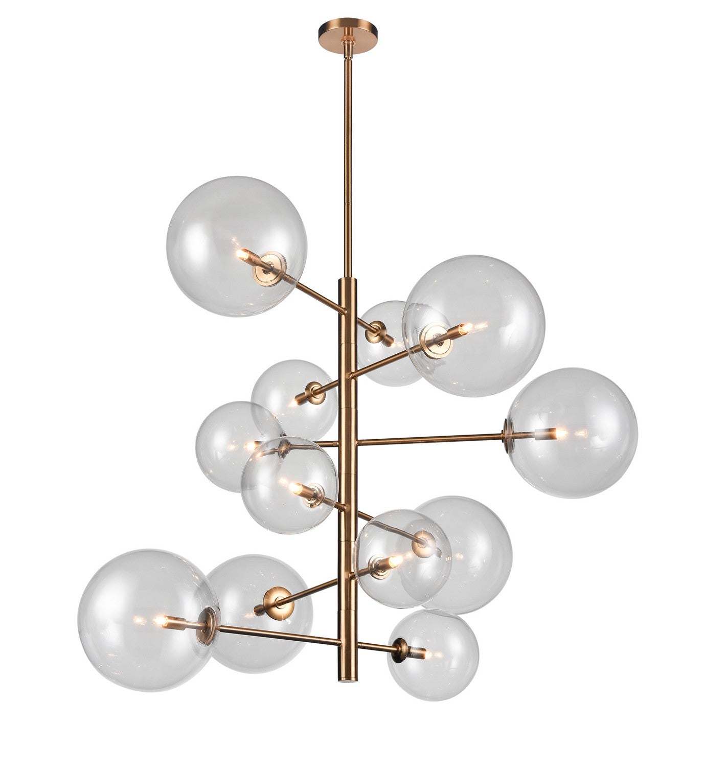 Avenue Lighting - HF4212-AB - 12 Light Chandelier - Delilah - Aged Brass