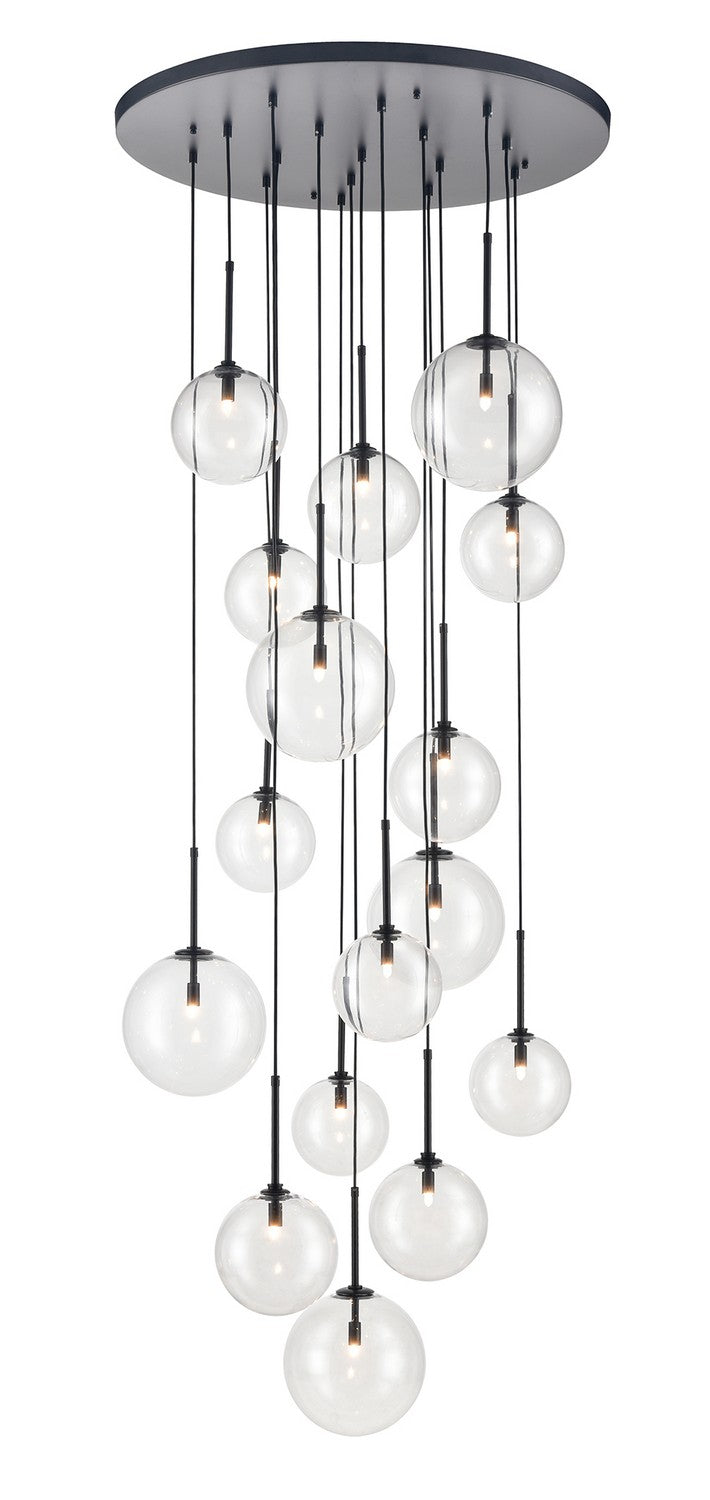 Avenue Lighting - HF4266-BK - 16 Light Pendant - Delilah - Matte Black