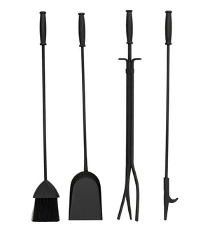 Meyda Tiffany - 267285 - 4 -Piece Fire Place Tool Set - Pine Branch - Wrought Iron