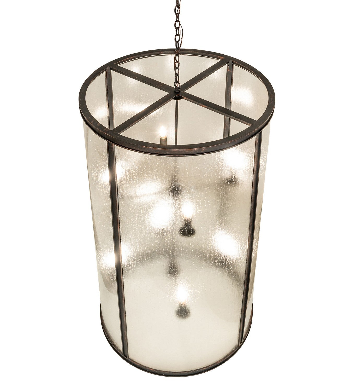 Meyda Tiffany - 259210 - Eight Light Pendant - Cilindro - Flemish Bronze