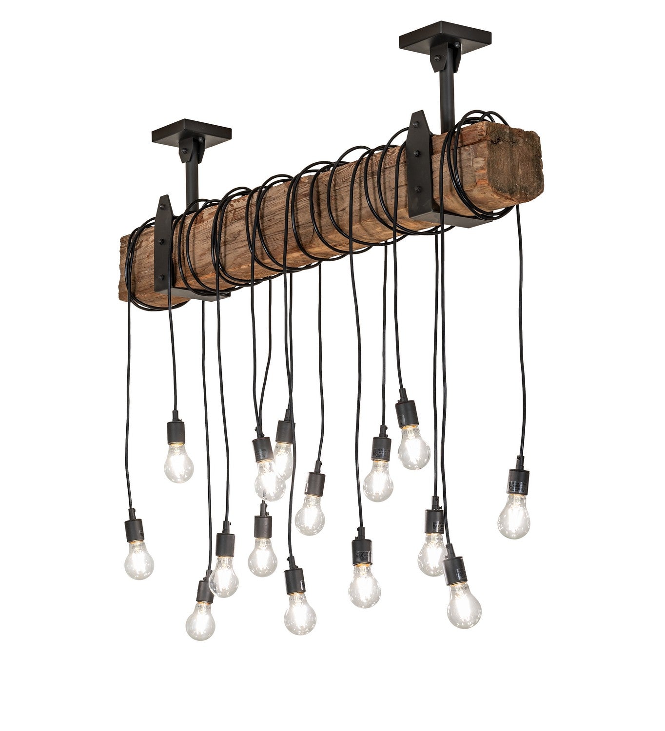 Meyda Tiffany - 259859 - 15 Light Pendant - Alva - Wrought Iron