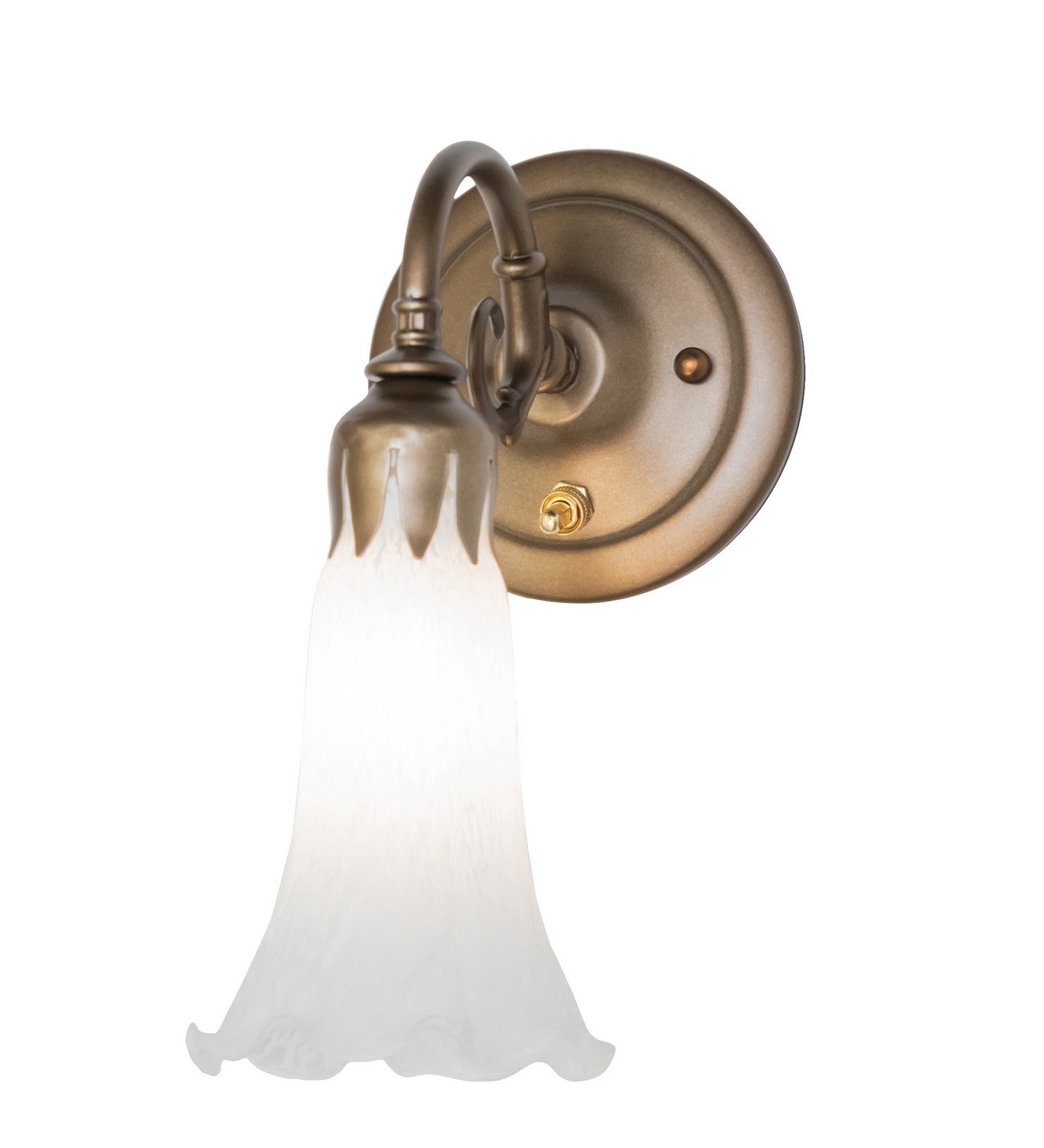 Meyda Tiffany - 268610 - One Light Wall Sconce - White - Antique Copper