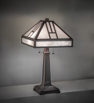 Meyda Tiffany - 270909 - Two Light Table Lamp - Mission - Mahogany Bronze