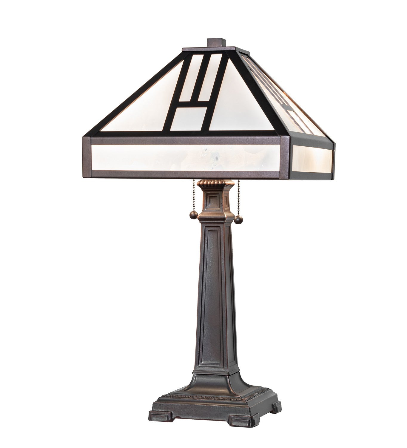 Meyda Tiffany - 270909 - Two Light Table Lamp - Mission - Mahogany Bronze